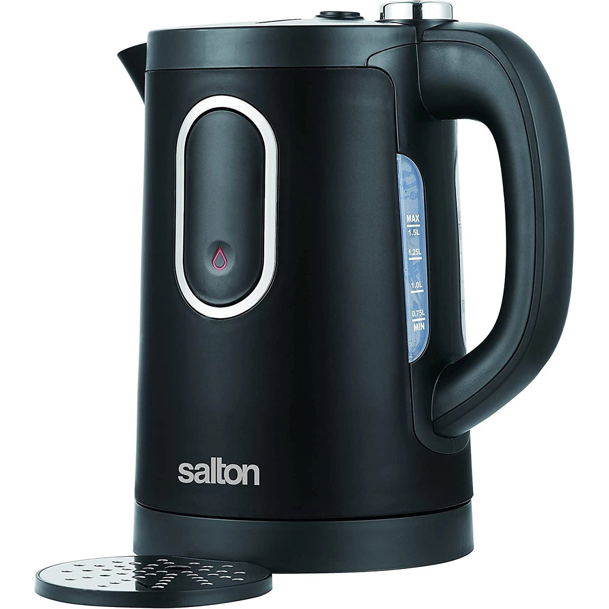 Salton Stainless Steel 7-Cup Cordless Electric Kettle in the Water