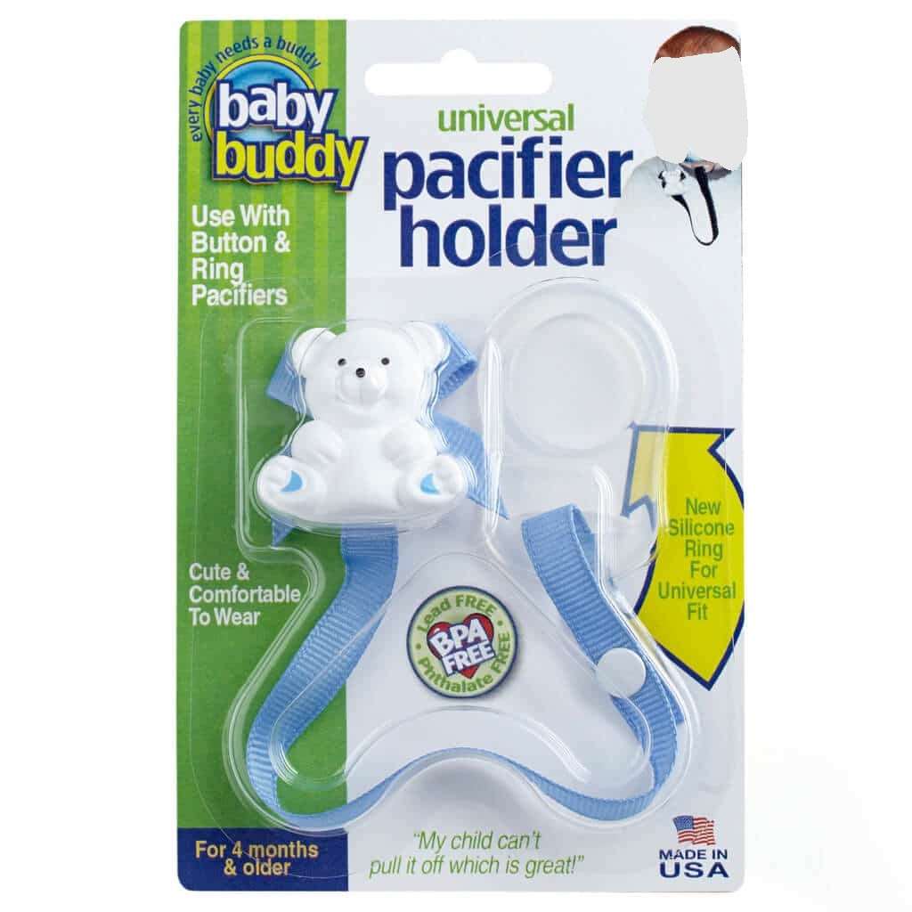 Baby Buddy Blue Bear Pacifier Holder 1pc