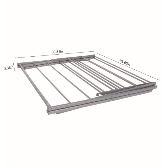 Steel 2 Tier Foldable Drying Rack 32x18x48" 1pc