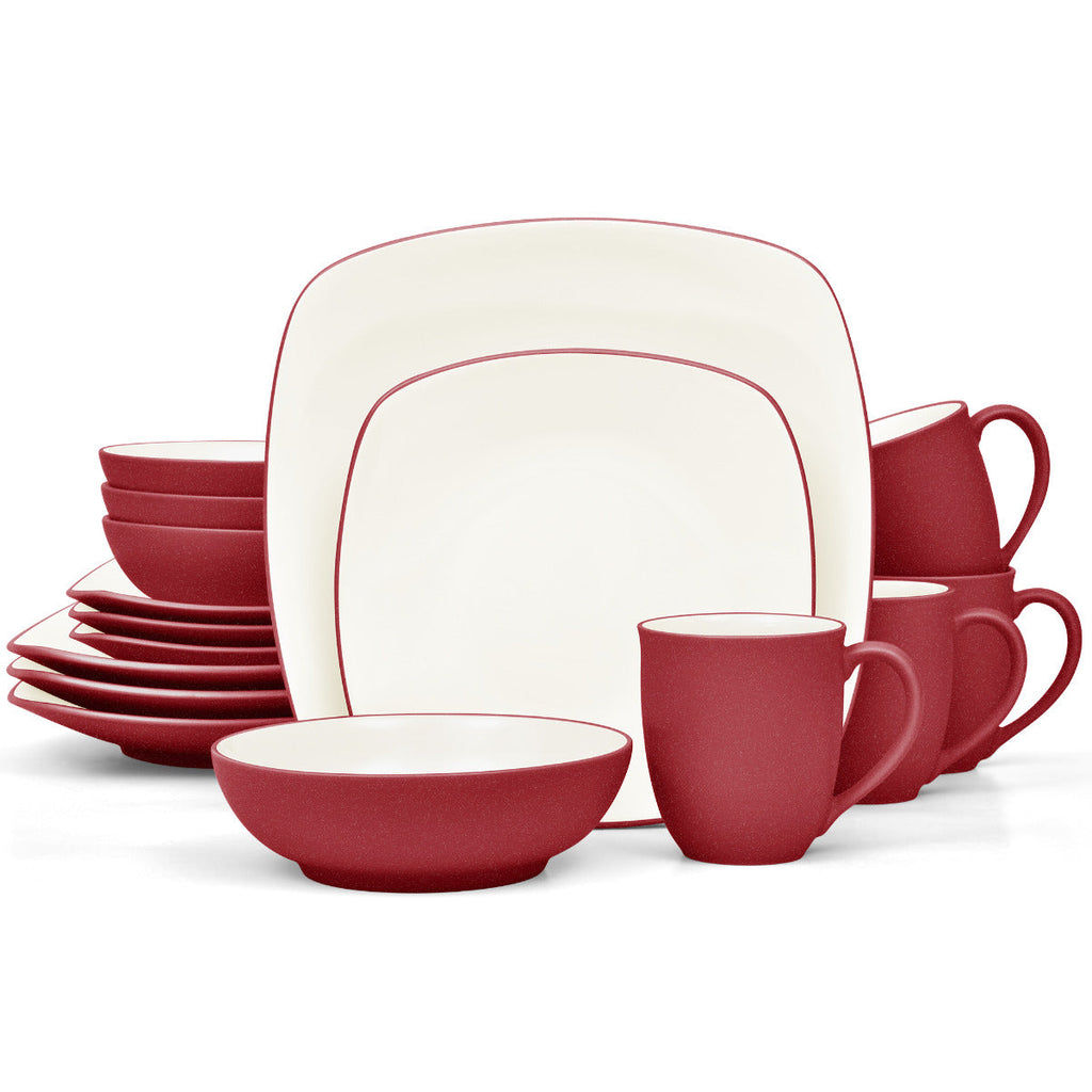 Noritake Raspberry Colorwave Square Dinnerware Set