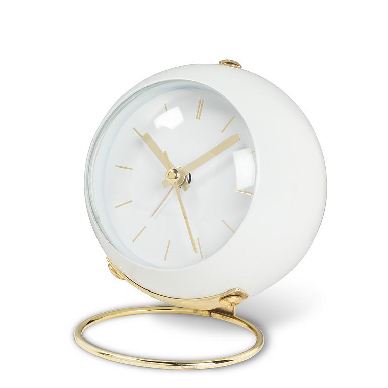 Abbott Ball Alarm Clock with Loop Stand 4" 1pc White