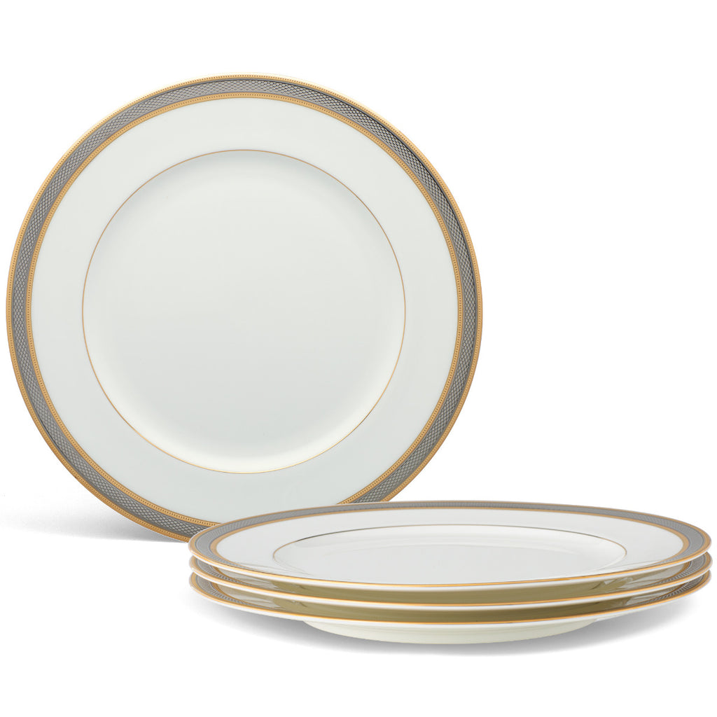 Noritake Gold Brilliance Dinnerware Set Dinner Plate 11" 4pc