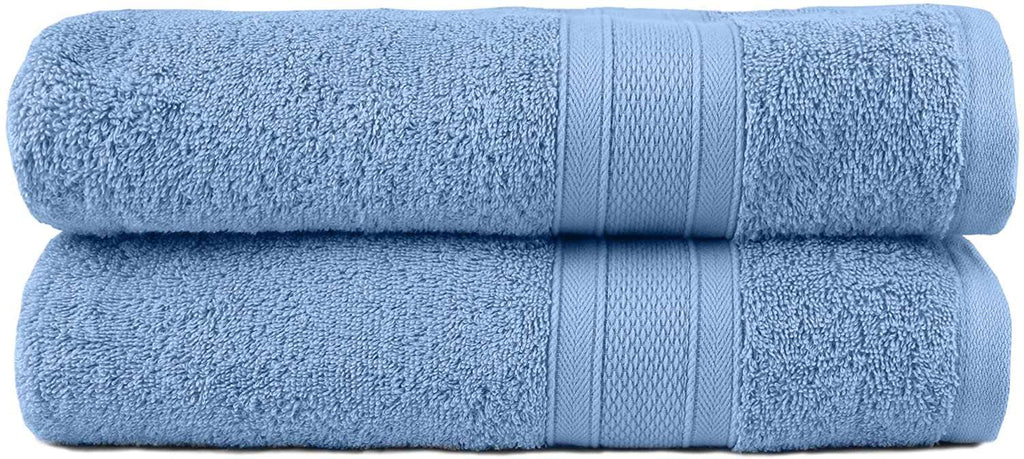 Blue Dobby Border Allure Bath Towel 25x50" 1pc