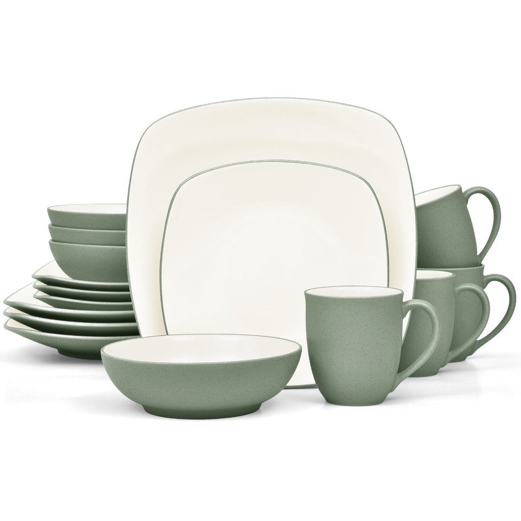 Noritake Green Colorwave Square Dinnerware Set