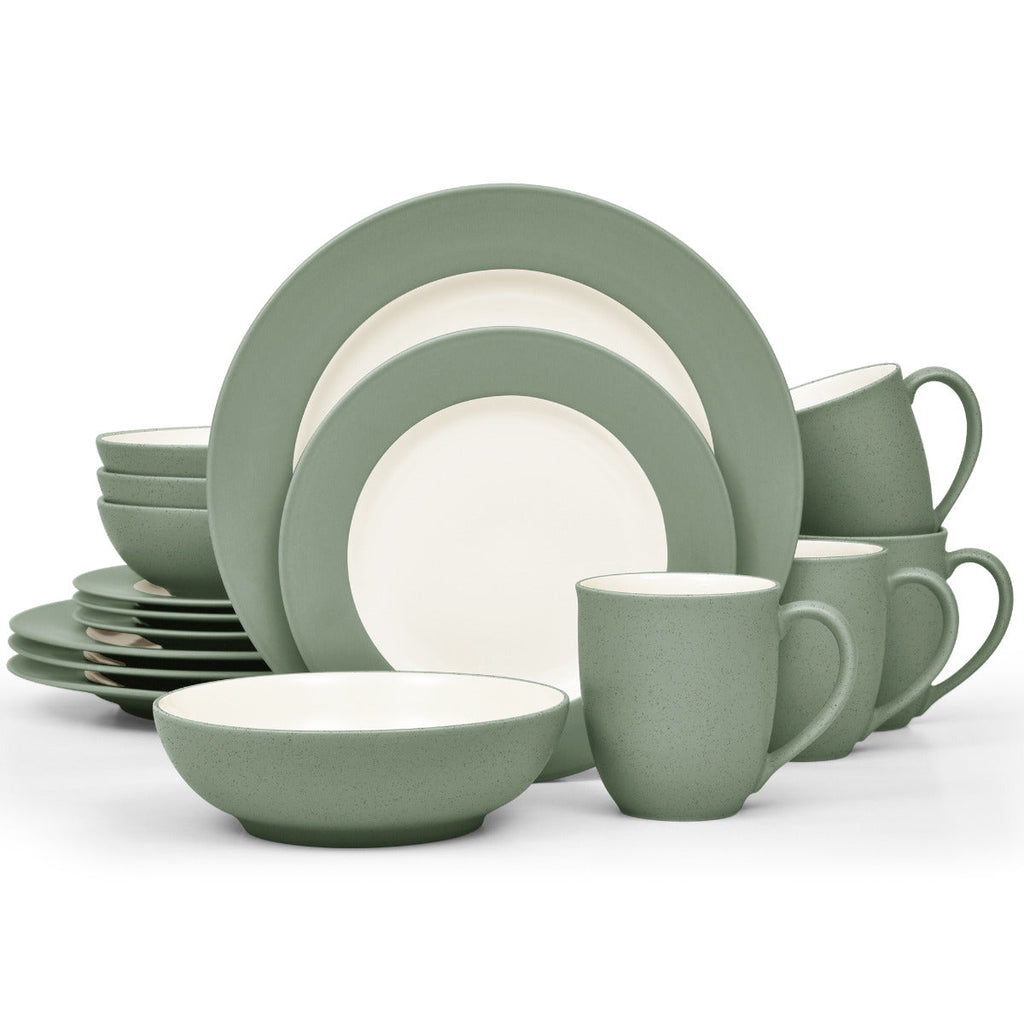 Noritake Green Colorwave Rim Dinnerware Set 16-Pc Service for 4