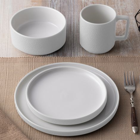 Noritake White ColorTex Dinnerware Set