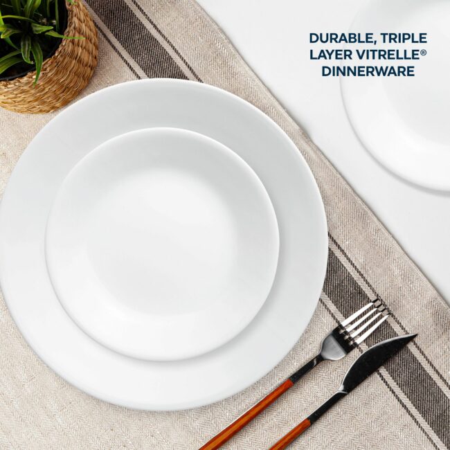 Corelle White Classic Frost DInnerware Set 16pc