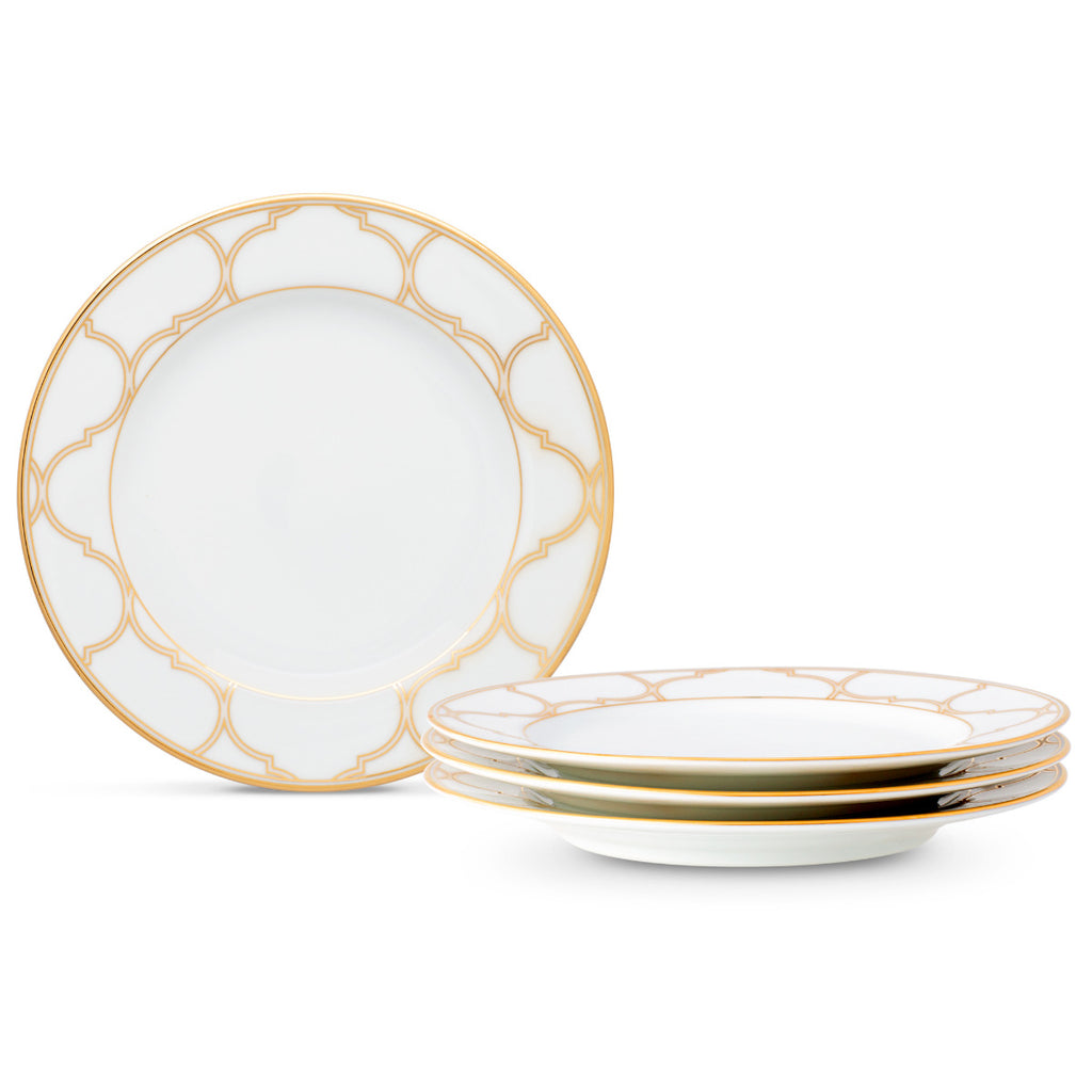 Noritake Gold Eternal Palace Dinnerware Set Bread Plates 6.5" 4pc