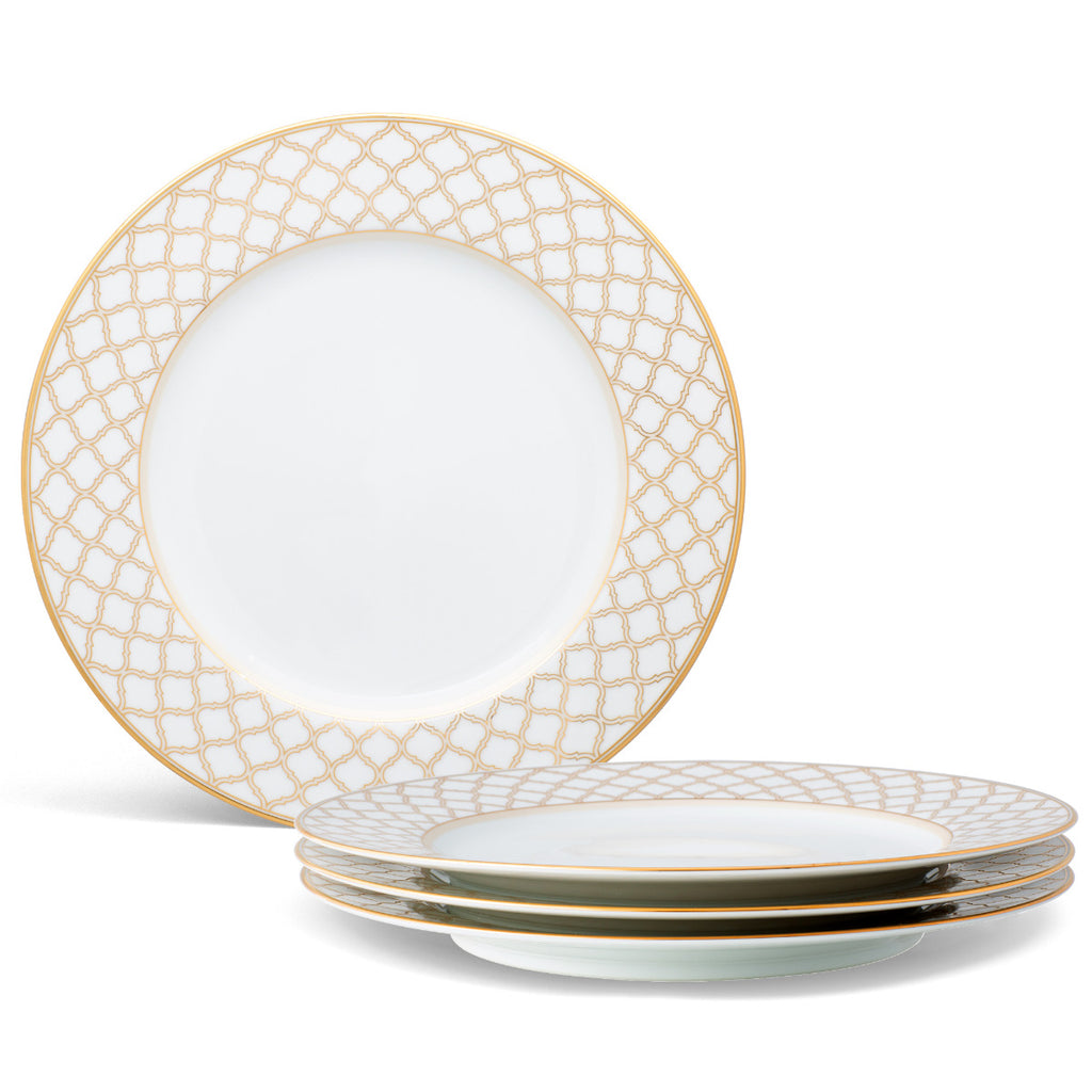 Noritake Gold Eternal Palace Dinnerware Set Dinner Plates 10.5" 4pc