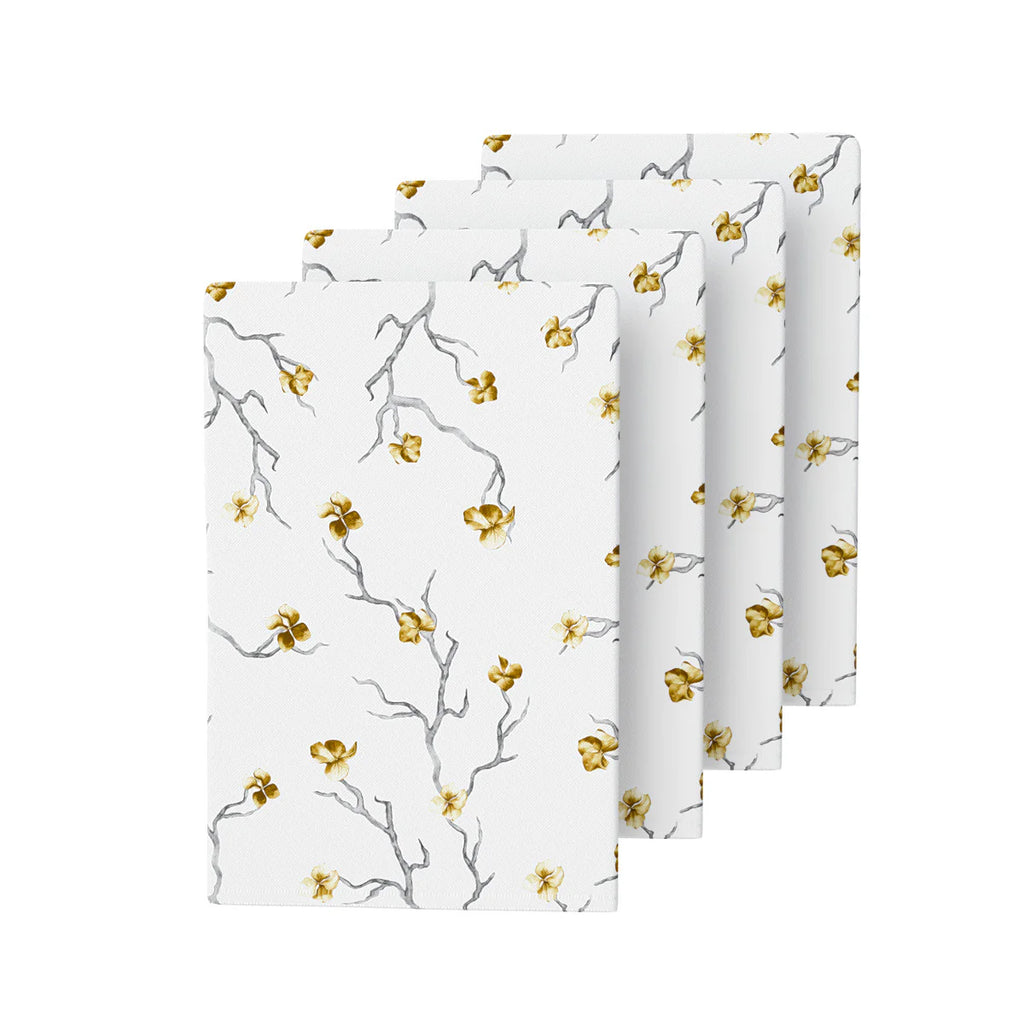 Golden Branch Cloth Napkins 17" 4pc