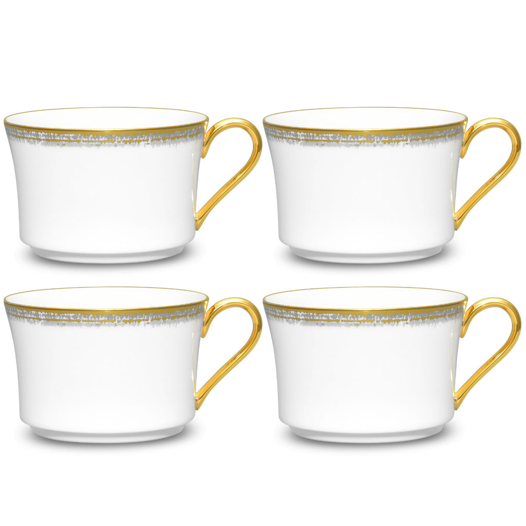 Noritake Gold Haku Dinnerware Set Cups 7.5oz 4pc