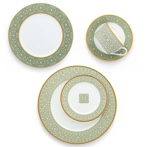 Noritake Gold/Green Infinity Dinnerware Set