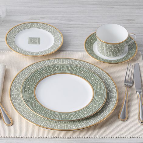 Noritake Gold/Green Infinity Dinnerware Set