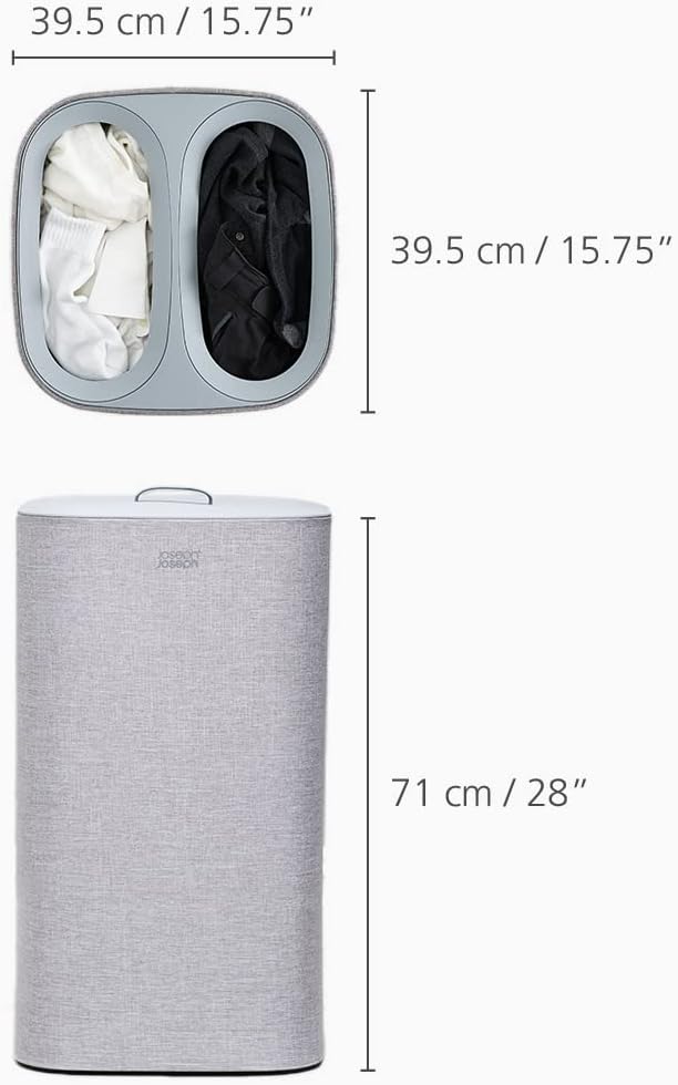 Joseph Joseph GreyLaundry Hamper 60L 2pc