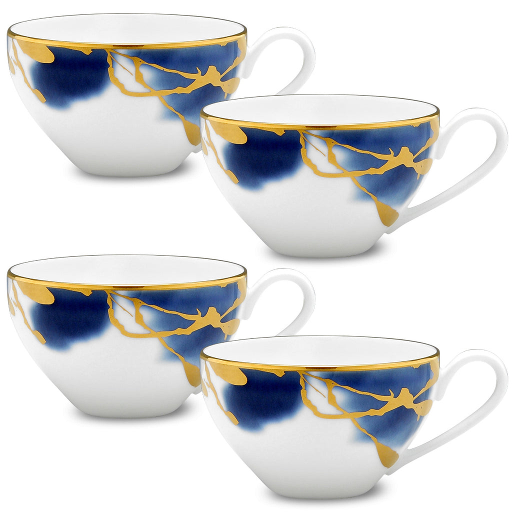 Noritake Gold Jubilant Days Dinnerware Set 5pc Cups 7oz 4pc