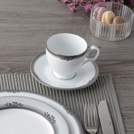 Noritake Silver Laurelvale Dinnerware Set 5pc