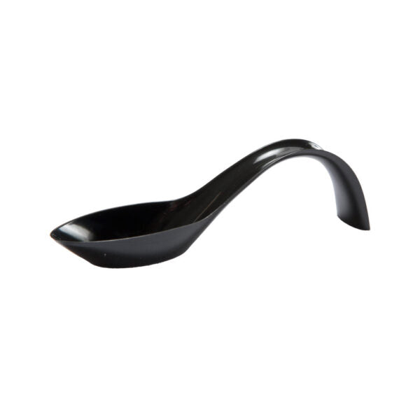 MiniWare Black Crescent Spoon 5″ 24pc