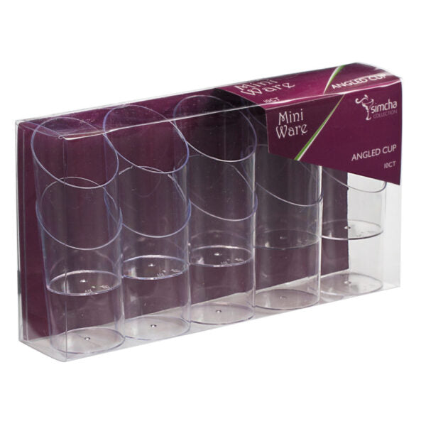 MiniWare Clear Angled Cup 2.5oz 8pc