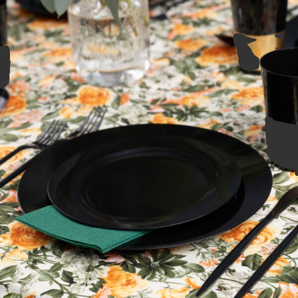 Mint Collection Black Plates Combo 7.5″ 10″ 36pc