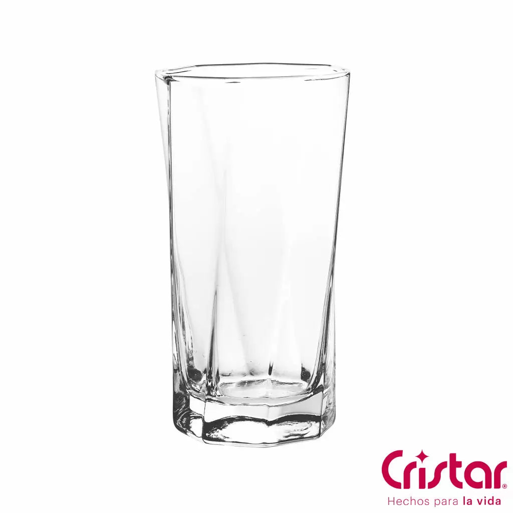 Cristar Glass Drinking Tumblers 12oz 6pc