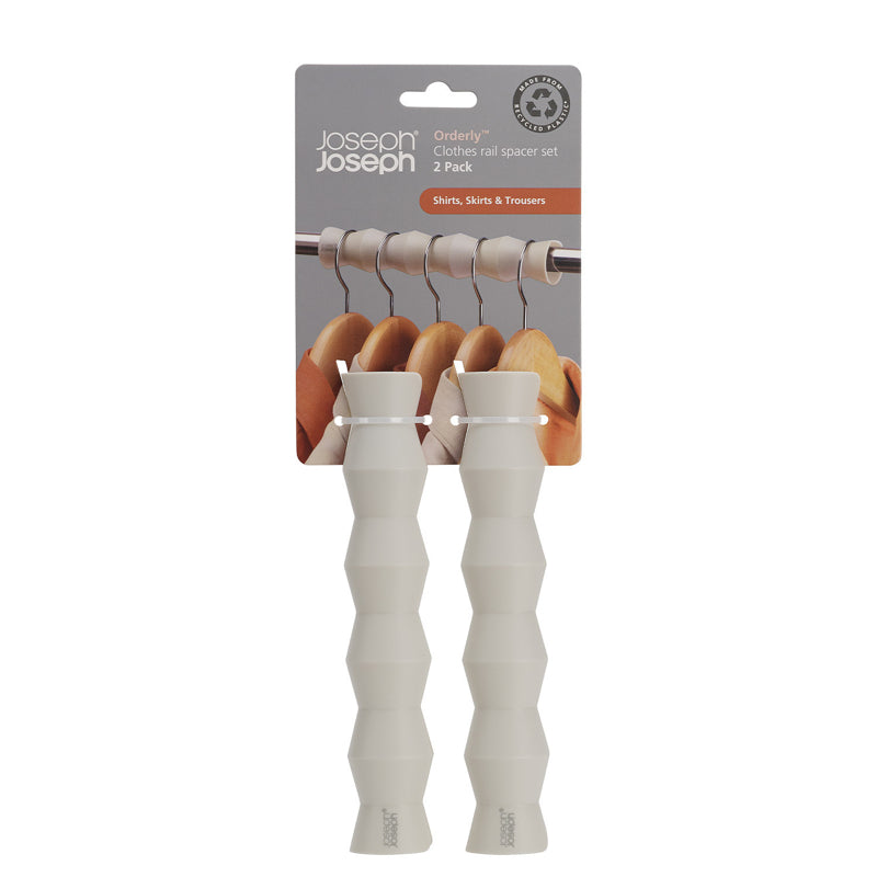 Ivory Orderly™ Clothes Rail Spacers 2pc