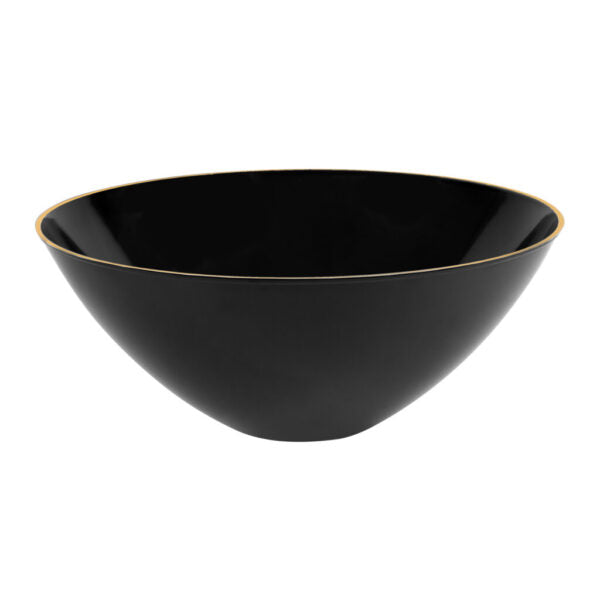 Organic Black/Gold Salad Bowl 64oz 1pc