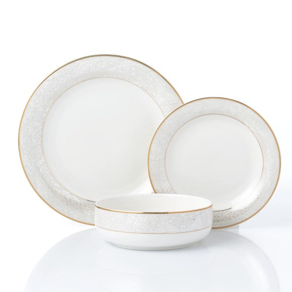 Gold Rosemont Dinnerware Set 18pc