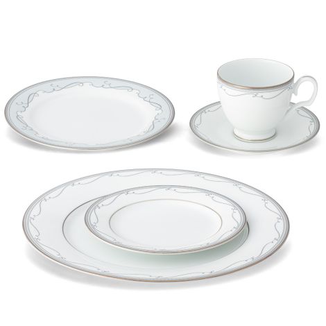 Noritake Gold Satin Flourish Dinnerware Set