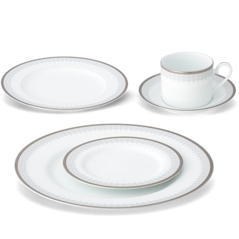 Noritake Silver Colonnade Dinnerware Set