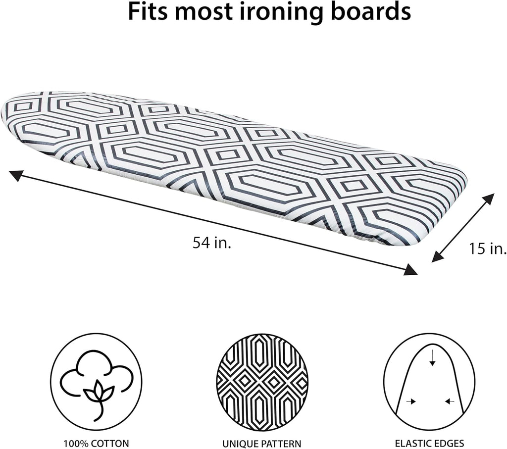 Simplify Graphite Ironing Board Cover 15x54" 1pc