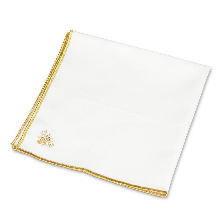 Abbott Gold Stitched Bee Napkin 18" 1pc