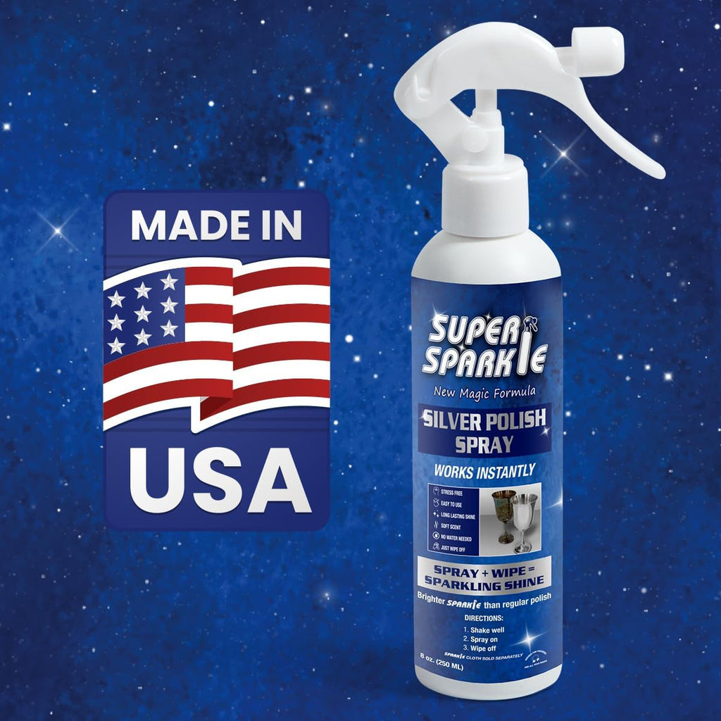 Super Sparkle Silver Polish Cleaner Spray 8oz 1pc