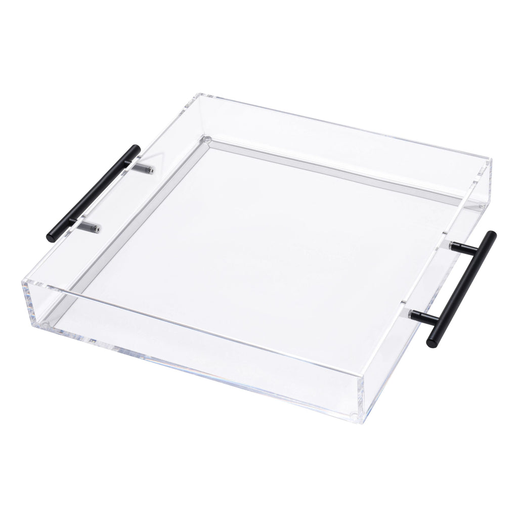 Vikko Black Acrylic Square Tray 12x12" 1pc