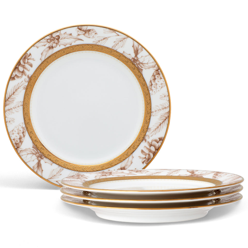 Noritake Gold Charlotta Dinnerware Set Appetizer Plate 6" 4pc