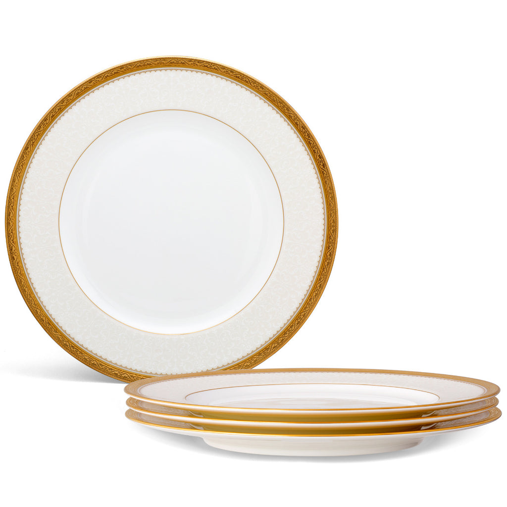 Noritake Gold Odessa Dinnerware Set Dinner Plate 10.5" 4pc