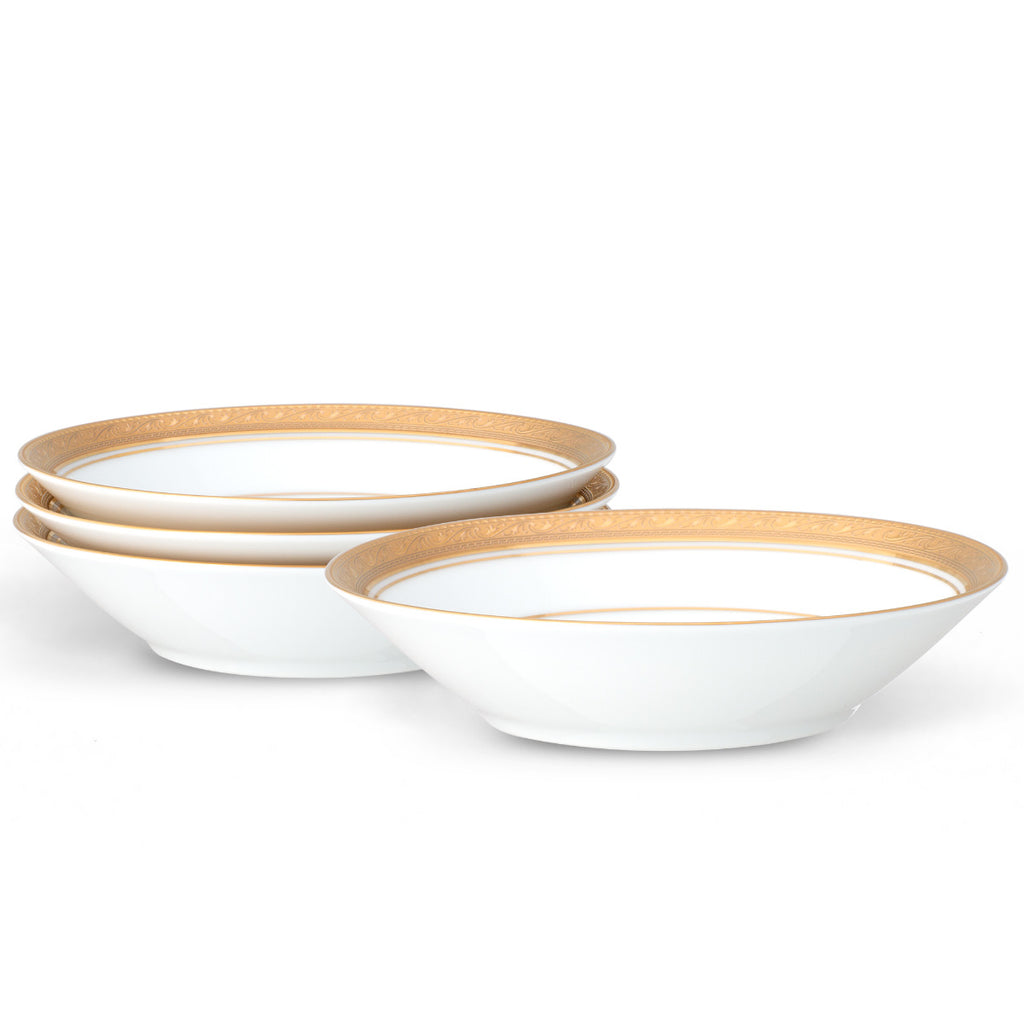 Noritake Gold Crestwood Dinnerware Set Fruit Bowl 4oz 4pc