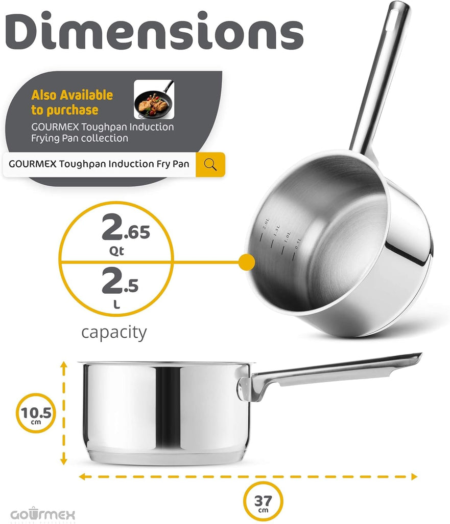 Gourmex Stainless Steel Saucepan 1pc