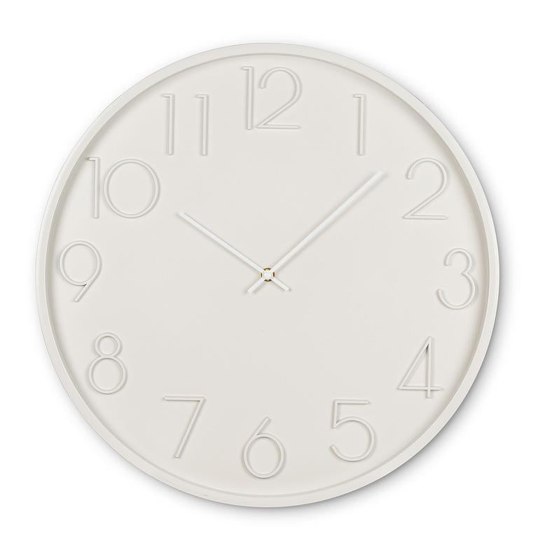 Grey Large Modern Wall Clock 17.5" 1pc