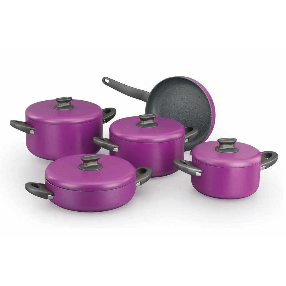 Korkmaz Violet Lina Cookware Set 9pc