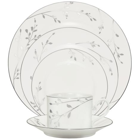 Noritake Silver Birchwood Dinnerware Set