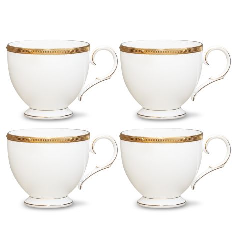 Noritake Gold Rochelle Dinnerware Set Cups 4pc