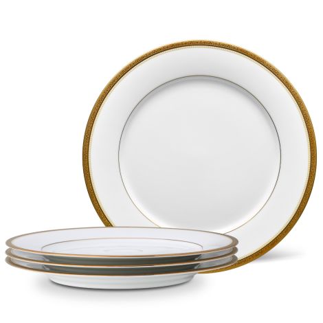 Noritake Gold Stavely Dinnerware Set Dinner Plate 4pc