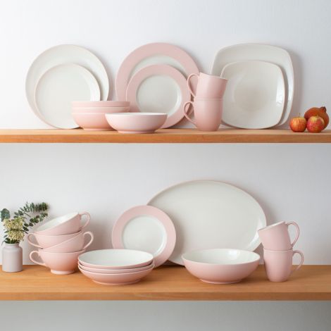 Noritake Pink Colorwave Square Dinnerware Set