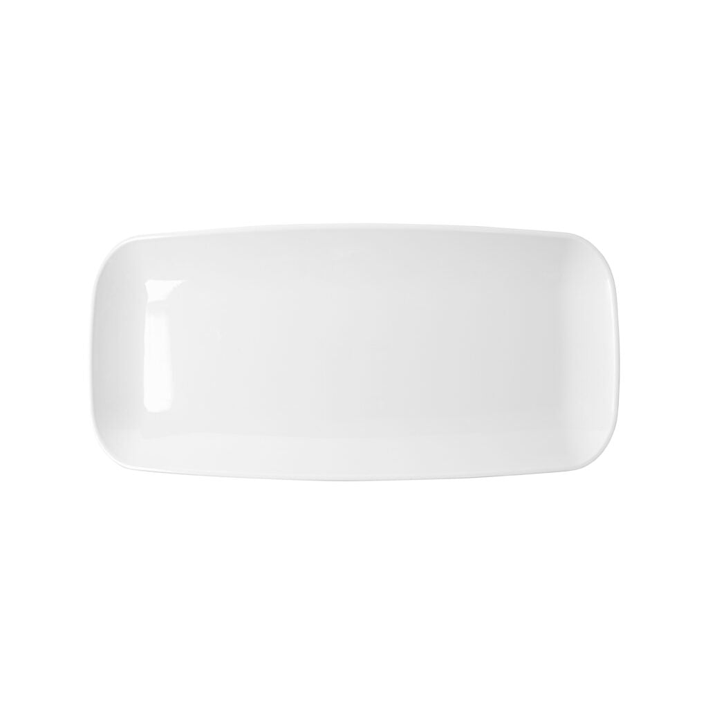 Organic White Tray Rectangle 10.6″ 2pc