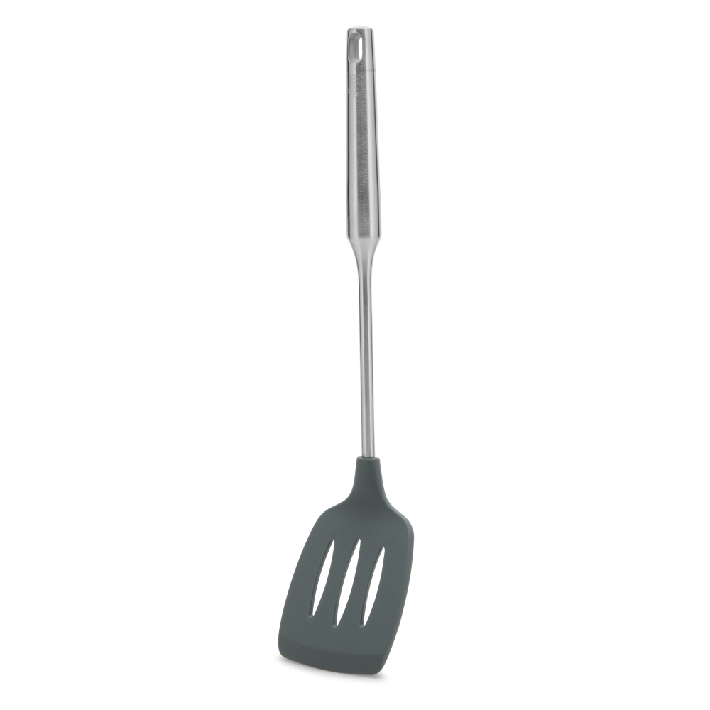 1pc Stainless Steel Slotted Turner Kitchen Cooking Spatula Saute Steak  Burger Butter Tool