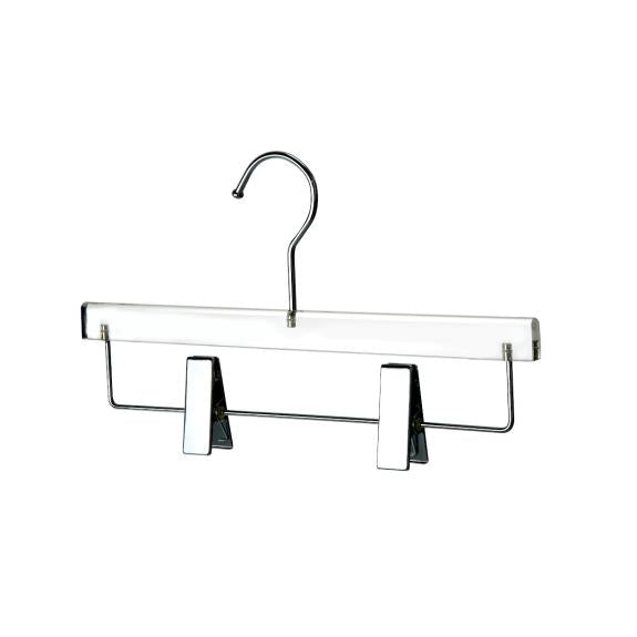 YBM Home Quality Acrylic Clear Coat Hangers, without Bar