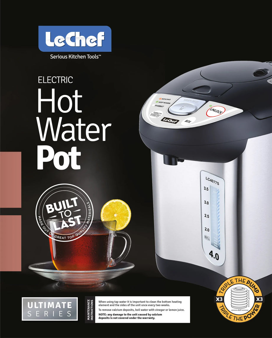 Le Chef 5.4qt Hot Water urn with Shabbos Chip