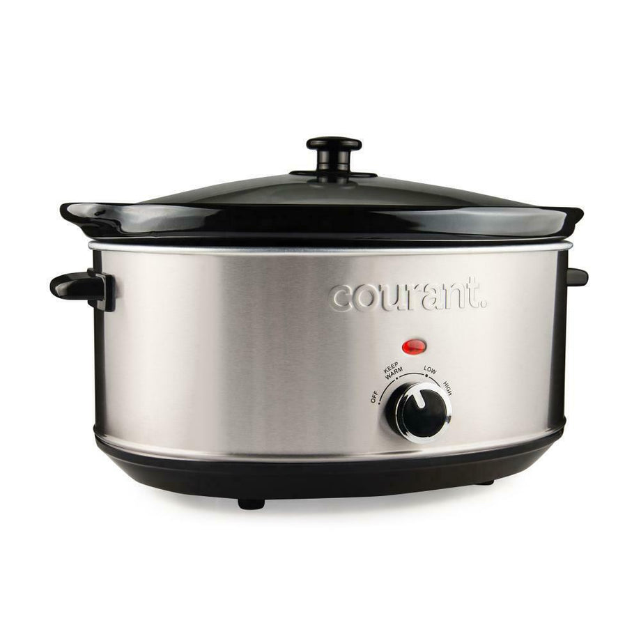 MAGIC MILL 10 QUART OVAL CROCK POT WITH COOL TOUCH HANDLES AND